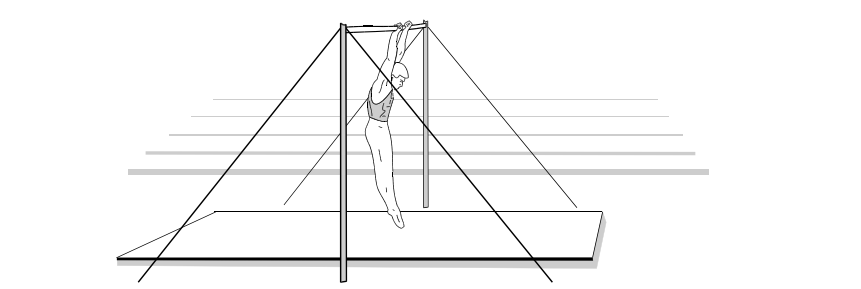 Figure for Centripetalkraft vid gymnastik