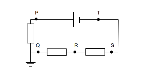 Figure for Högsta elektriska potentialen i en krets
