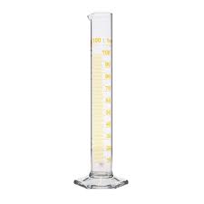 Figure for Höjd av kvicksilver i ett mätglas